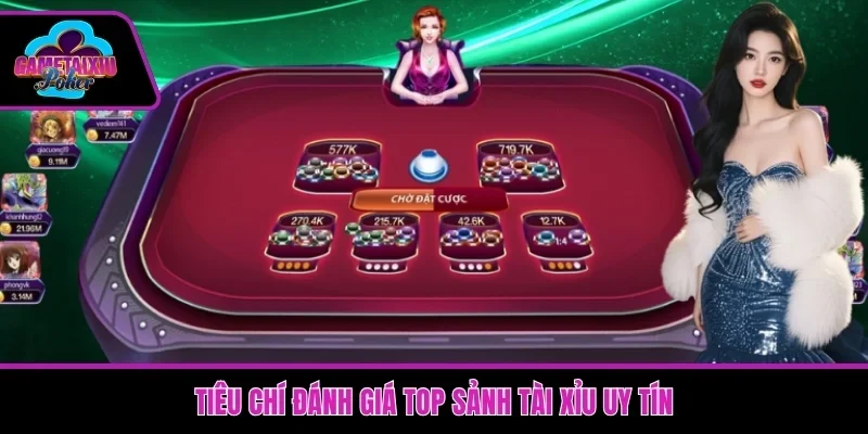 Tiêu chí đánh giá top sảnh tài xỉu uy tín